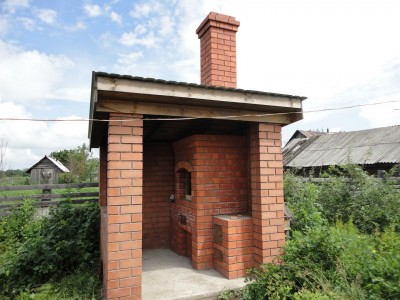 Камины-барбекю Камин-барбекю из кирпича